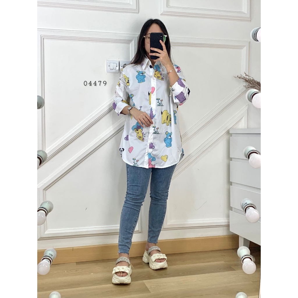 Baju Kemeja Lengan Panjang I Baju Kemeja Wanita Lengan Panjang I Baju Kemeja Putih Lengam Panjang