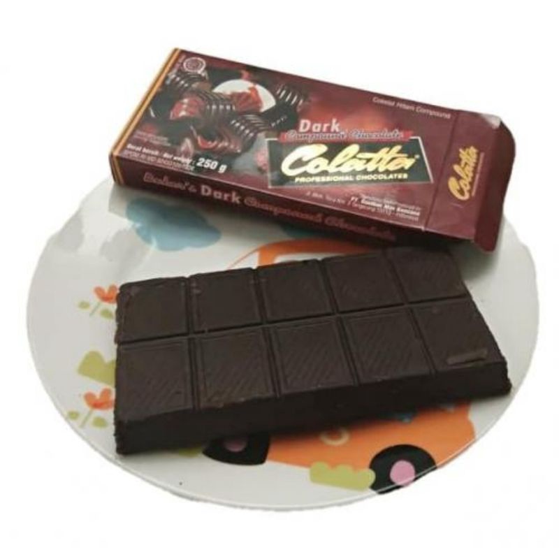 

Cokelat Batang Colatta Dark Chocolate Compound 250gr
