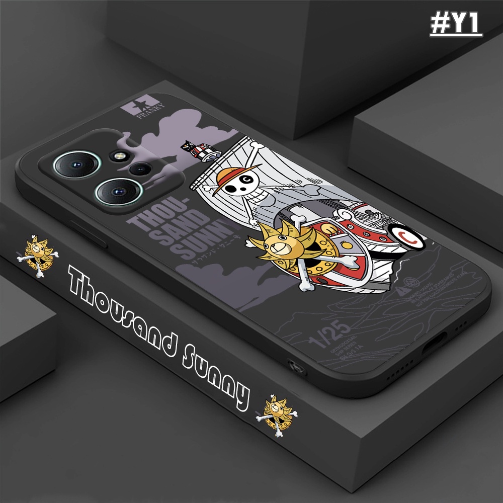 Casing Realme C53 C55 C33 C35 C30s C31 C21Y C25Y C11 2021 C15 C12 C25 C3 C17 C2 Realme 10 8i 9i 5S 5i Anime Pirate King Thousand Sunny Brook Graffiti Casing Ponsel Silikon Lembut BY