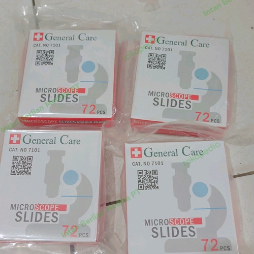 Microscope Slide Clear Type 7101 General Care Isi 72's