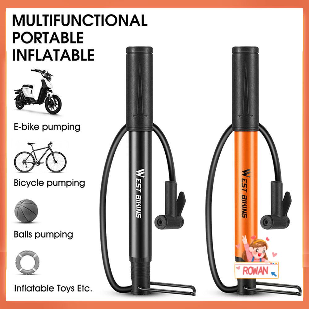 R-FLOWER Pompa Sepeda Mini Bahan Aluminium Alloy Bersepeda MTB Tire Inflator