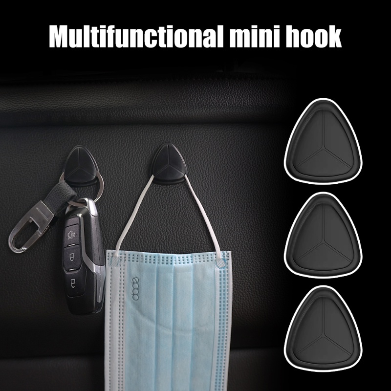 Hook penyimpanan Mini multifungsi mobil / rak gantung selfadhesive menghemat ruang / gantungan Simple Seat Back Invisible / kait dipasang Dashboard mobil / Auto Interior Organizer