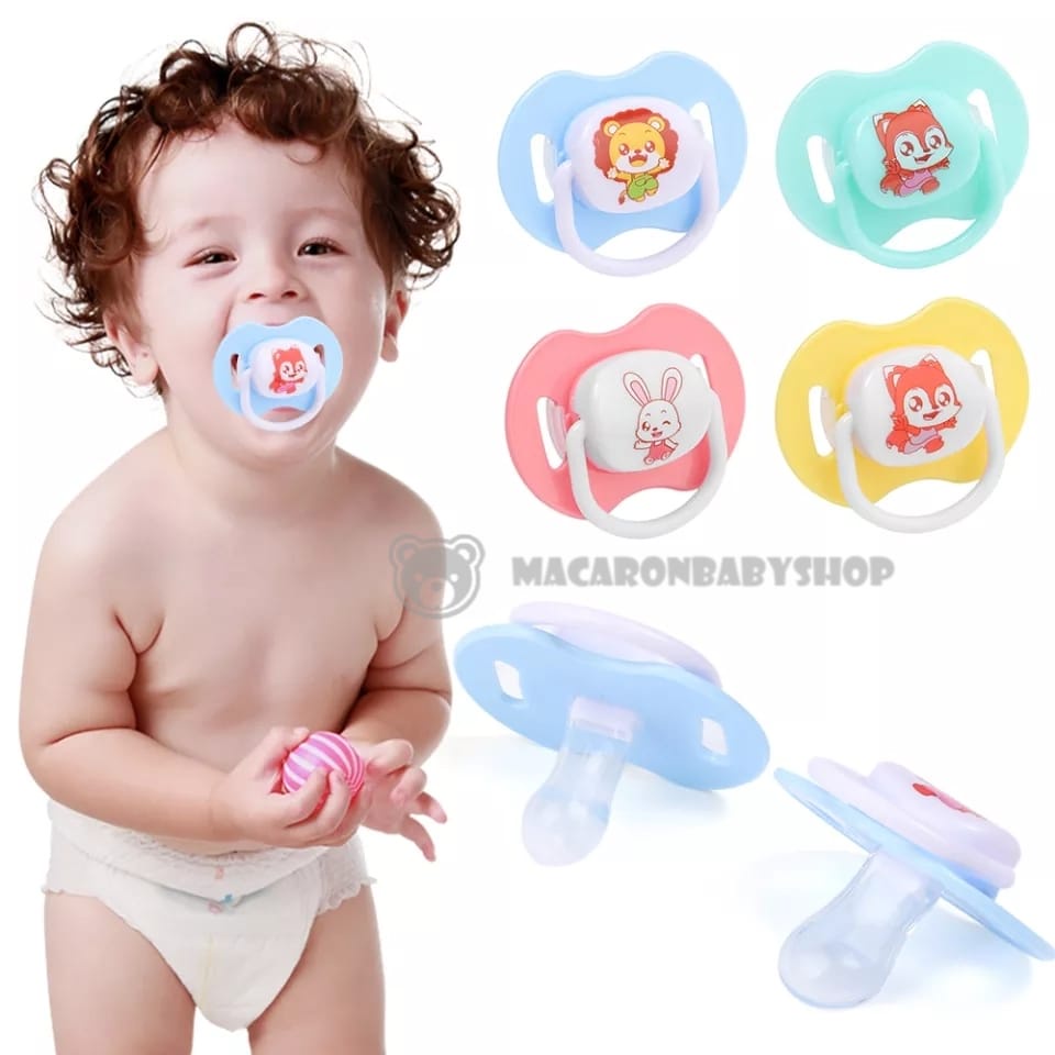 Empeng bayi silikon lucu empeng bayi newborn dot bayi