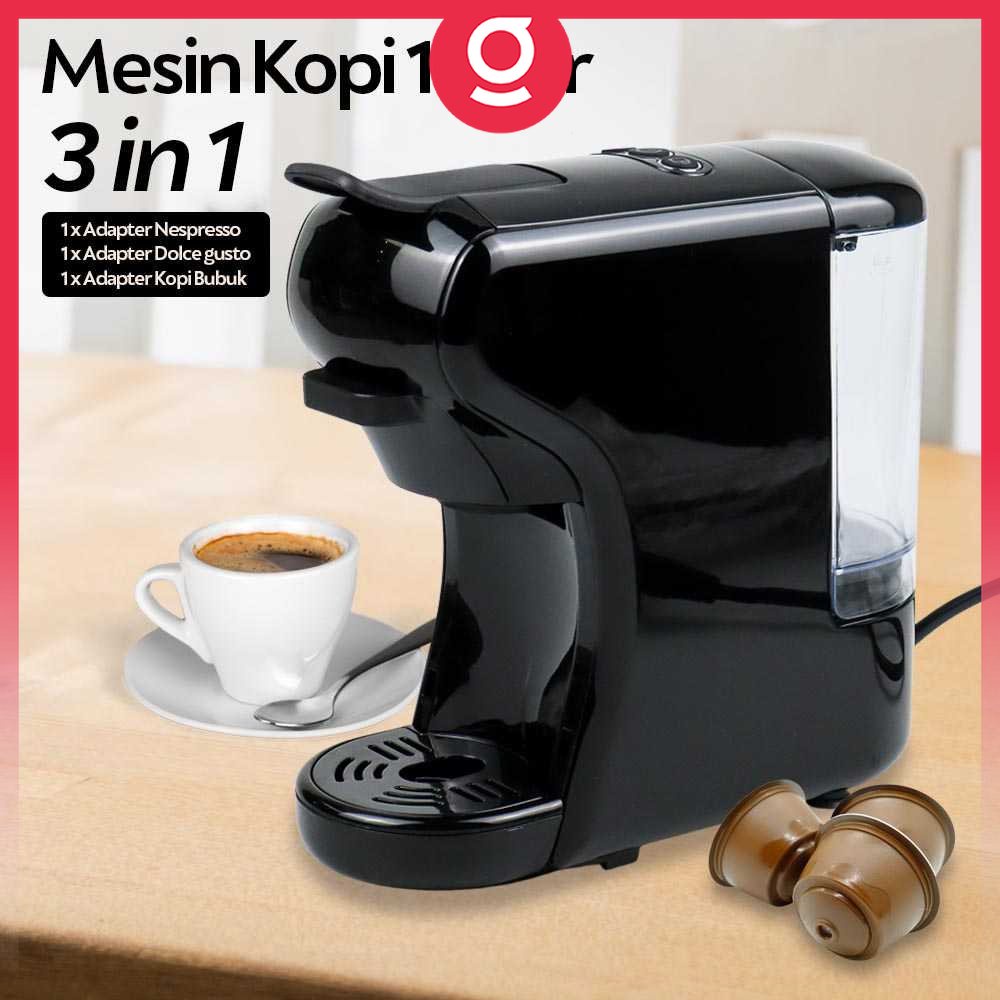 HiBREW Mesin Kopi Kapsul 3 in 1 for Nespresso Dolce Gusto - ST-504