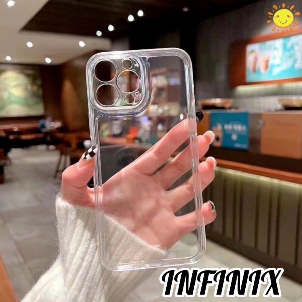 SOFTCASE BENING FULL COVER TYPE INFINIX HOT 10S HOT 10 PLAY HOT 12 HOT 12 PLAY SMART 6 CLEAR CASE TRANSPARAN CASING HP CAMERA PROTECTOR