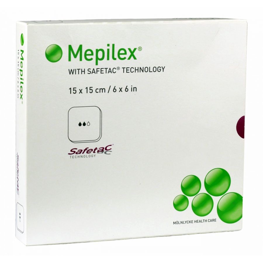 Mepilex AG 15x15cm / Foam Non Adhesive Dressings Mepilex isi 5's