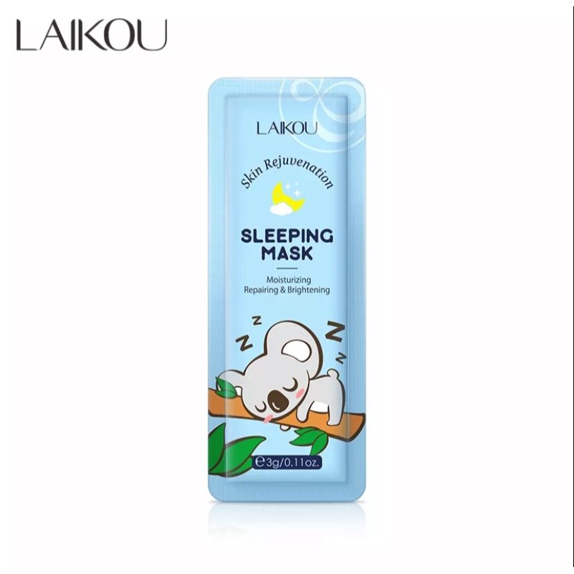 LAIKOU Sleeping Mask SKIN REJUVENATION Peremajaan Kulit Krim Wajah Malam Mengurangi Jerawat Tanpa Bilas 1pcs