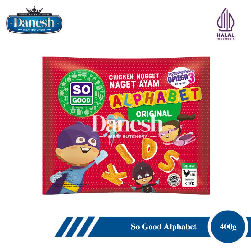 

So Good ALPHABET Chicken Nugget Frozen Food Makanan Beku Halal