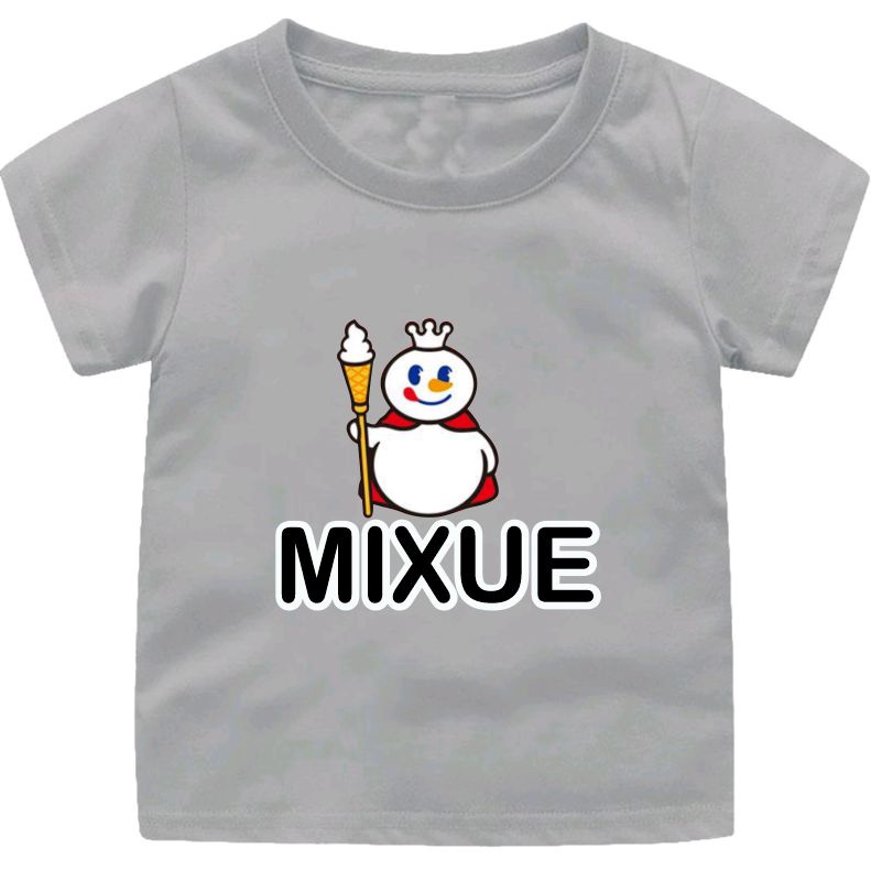 KAOS ANAK UNISEX USIA 2-15TH COTTON DISTRO MIXUE KAOS  OBLONG ANAK