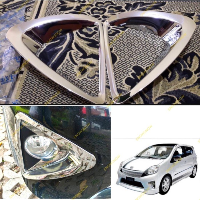 Foglamp Cover Agya 2012 2014 2016 Fog Lamp Platinum Chrome