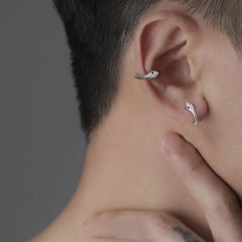 Anting Ular Bahan Alloy Populer Untuk Anak Perempuan