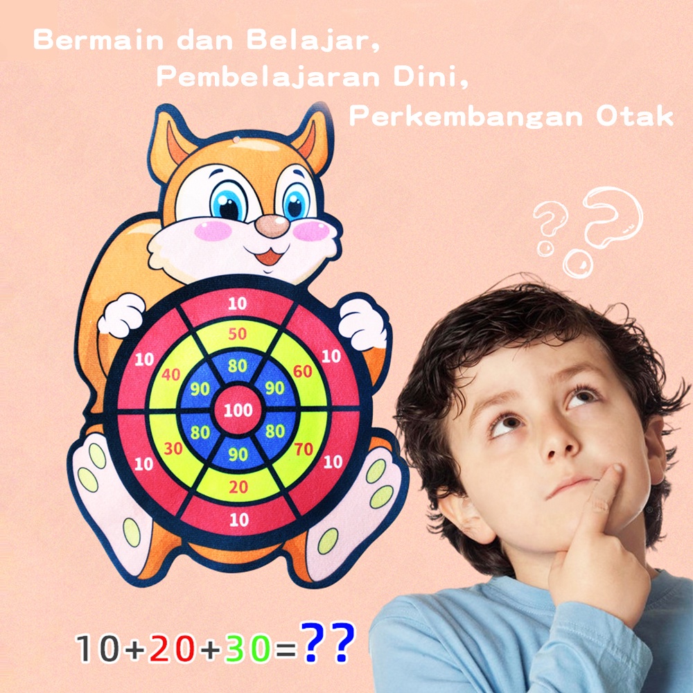 Halo Baby Mainan Lempar Dinding Lempar Bola Panah/ Dart Board Anak