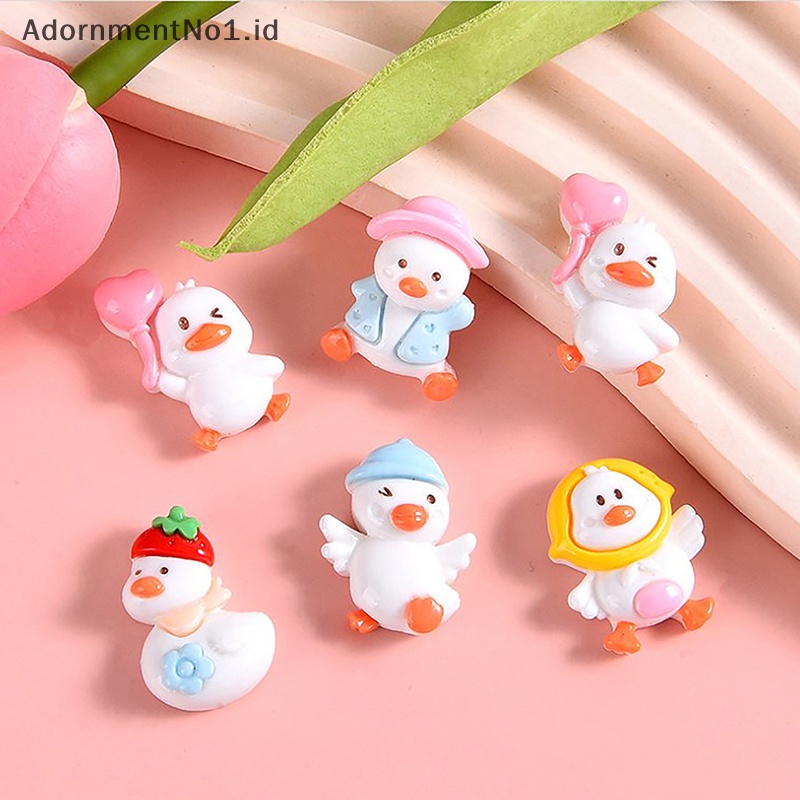 [AdornmentNo1] 10pcs bebek kecil Resin aksesoris kartun lucu Patch aksesoris Diy ponsel Shell jepit rambut perhiasan buatan tangan bahan