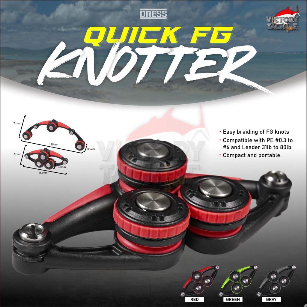 Dress Quick FG Knotter PE 0.3-6, Fluoro 3-80lb | Alat Penyambung PE dan Leader