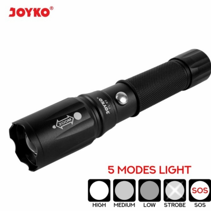 Senter JOYKO  FL83 LED Flashlight Rechargeable / Swatt flash light LED FL-83