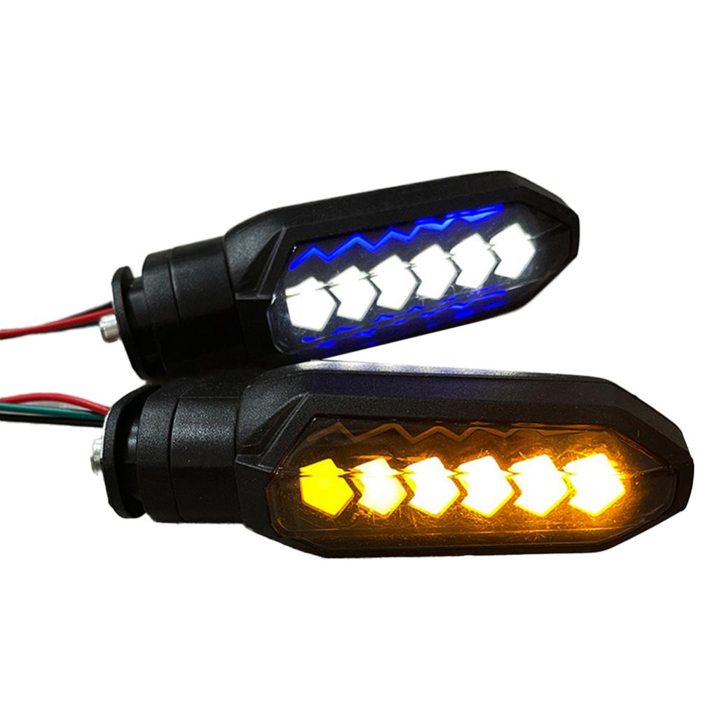 Openmall 1PC Lampu Sein LED Motor Berpayet Amber Mengalir Lampu Indikator LED Aksesoris Untuk Honda150 CB150R 300R Klik1251 1501 F5N8