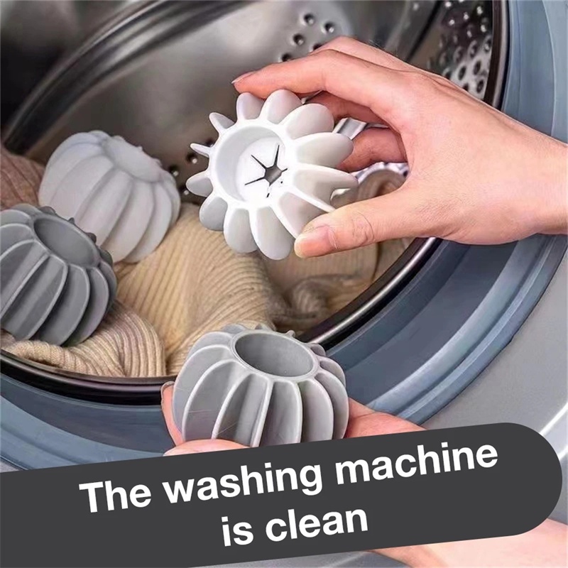 6buah Bola Pengering Laundry Silikon/Bola Pengering Laundry Reusable//Magic Sedikit Kerut Less Static Soften Clothes Wash Ball Untuk Aksesoris Mesin Cuci