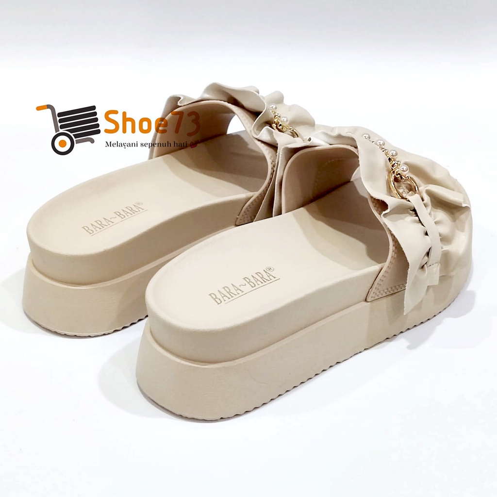 BARA-BARA 219 V-17 SIZE 36-40 ORIGINAL | Sandal Wedges Selop Jelly Pita Wanita | Sendal Kokop Impor