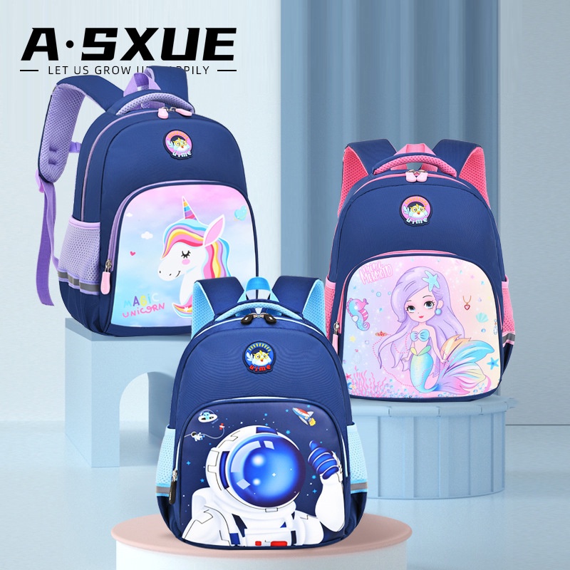 TOPGROSIR LV0314 Tas Sekolah Anak Perempuan Karakter Lucu Fashion Import Anti Air Ransel Anak Laki Laki Motif Berkarakter
