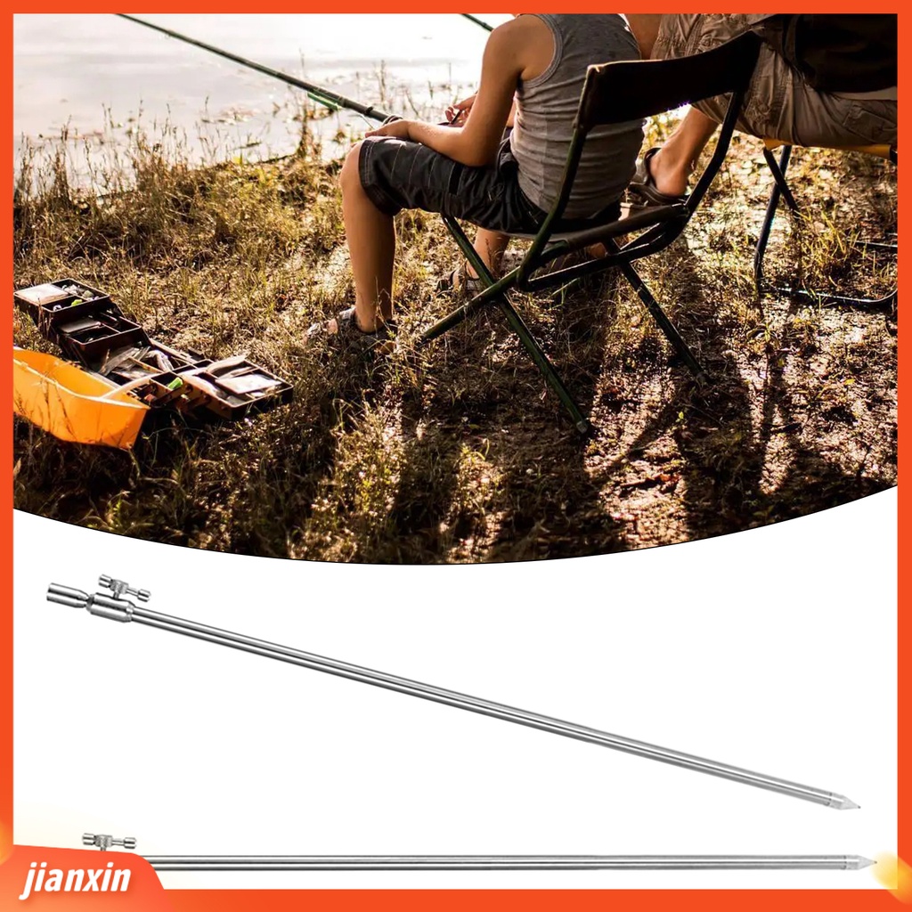 (In Stock) Holder Joran Pancing Anti-Korosi Nyaman Anti Gores Padat Stabilitas Tinggi Menebal Tekstur Tahan Karat Memancing Ikan Gurame Adjustable Metal Band Stick Untuk Area Air