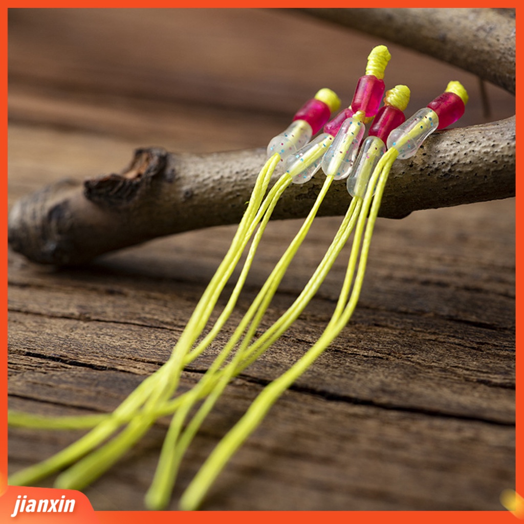 (In Stock) 50Pcs Tali Tip Tiang Tangguh Memperkuat Simpul Garis Tip Batang Tahan Aus Ringan Untuk Angling