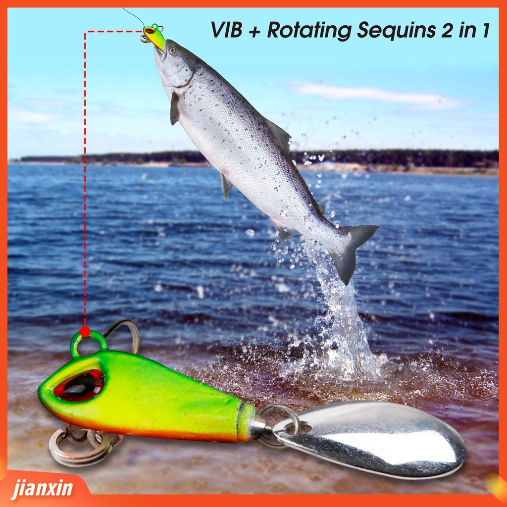 (In Stock) 22g /3.5 cm Buatan Memancing Umpan Mirror Grade Sendok Payet Tembus Kuat Compact Tembakan Panjang Berputar Getaran Umpan Fishing Tackle