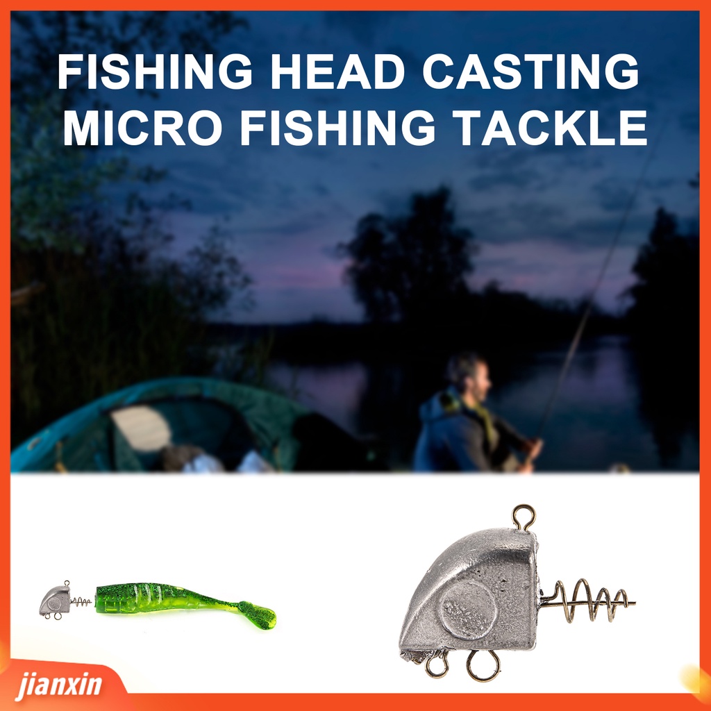 (In Stock) 30g /40g Kepala Memancing Kait Kekuatan Tinggi Anti-Gores Anti-Korosi Angling Cincin Logam Batang Laut Memimpin Liontin Memancing Luar Ruangan