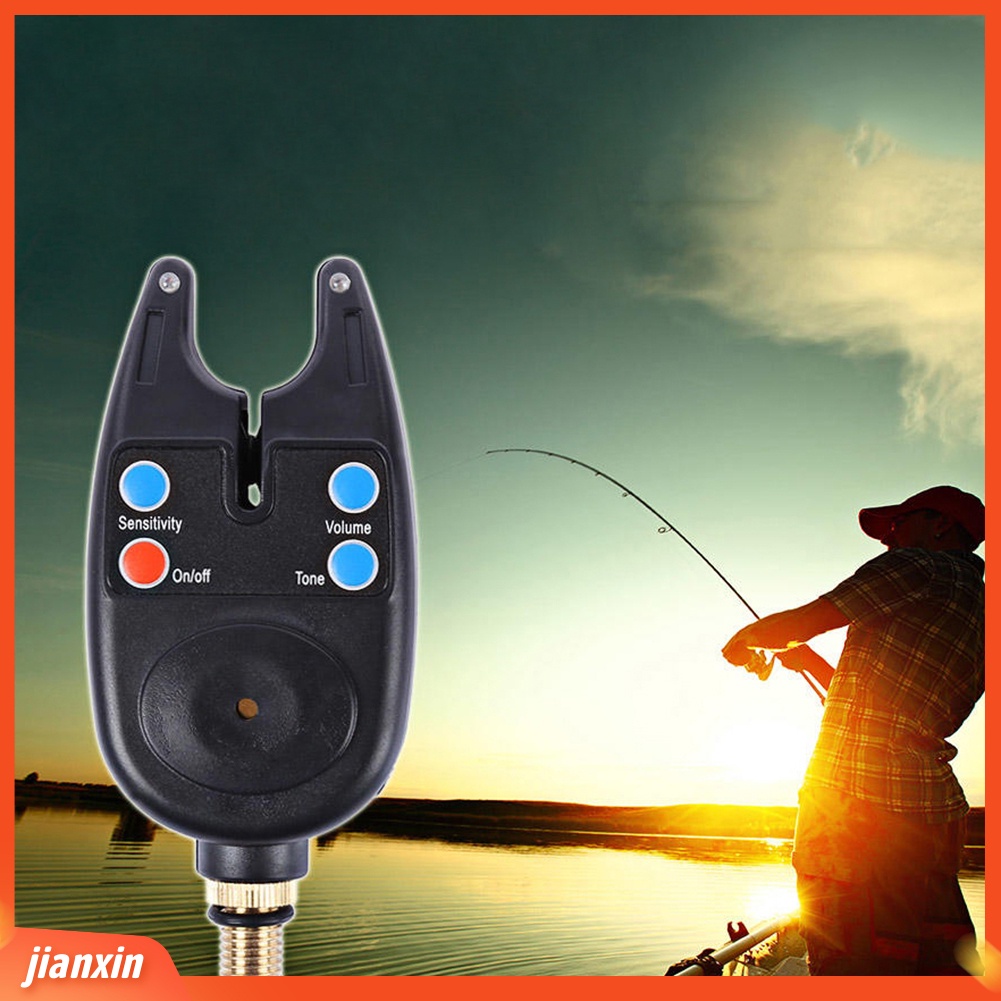 (In Stock) Alarm Gigitan Pancing Malam Luar Ruangan Sound Alert Lampu Indikator LED Alat Bantu