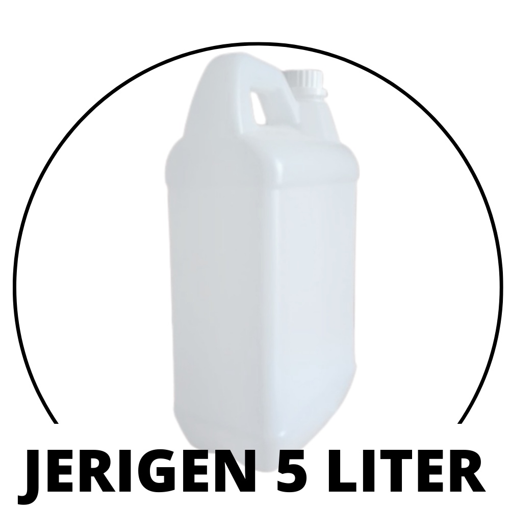 PROMO Jerigen 5 Liter TEBAL Bekas Safety Box (Jerigen) kemasan cairan kimia pembersih lantai alkohol hand sanitizer minuman refil parfum oli MINYAK