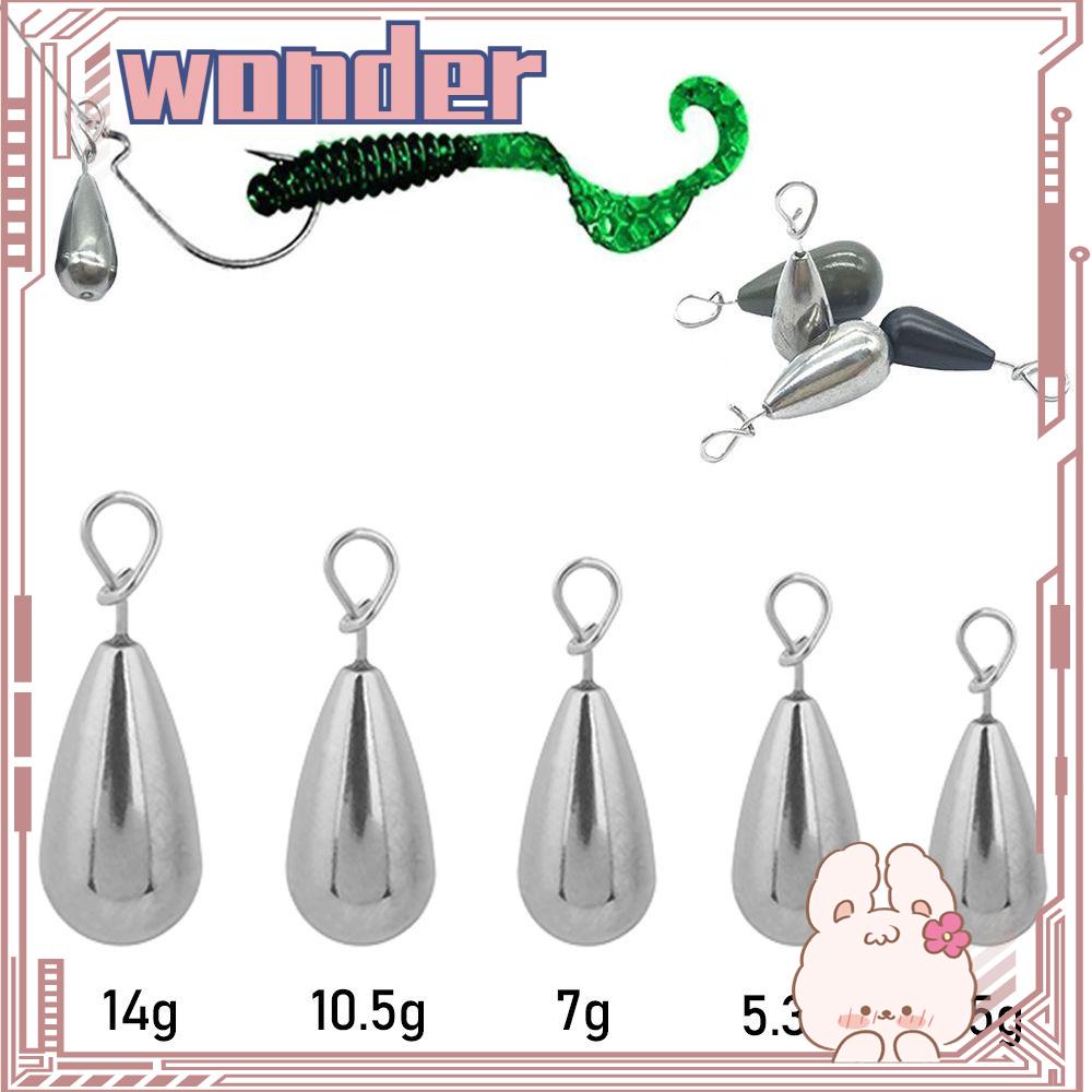 WONDER Pemberat Pancing Sinker Line Sinkers Aksesoris Memancing Olahraga Alat Hiburan Fishing Tackle