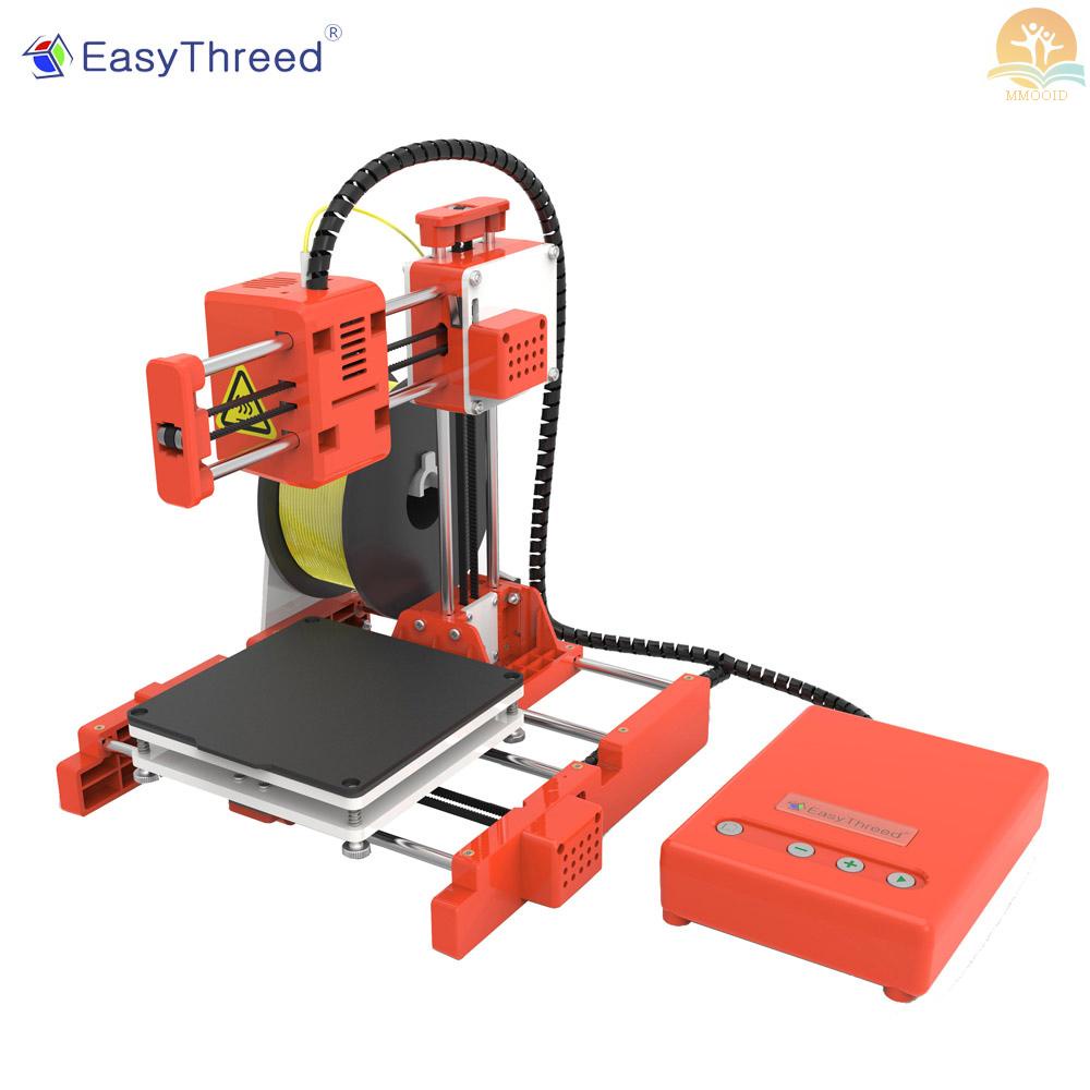 In Stock EasyThreed Mini Desktop Anak 3D Printer 100*100*100mm Cetak Ukuran Presisi Tinggi Pencetakan Bisu Dengan Kartu TF PLA Sample Filament Untuk Anak-Anak Pemula Edukasi Kreativitas