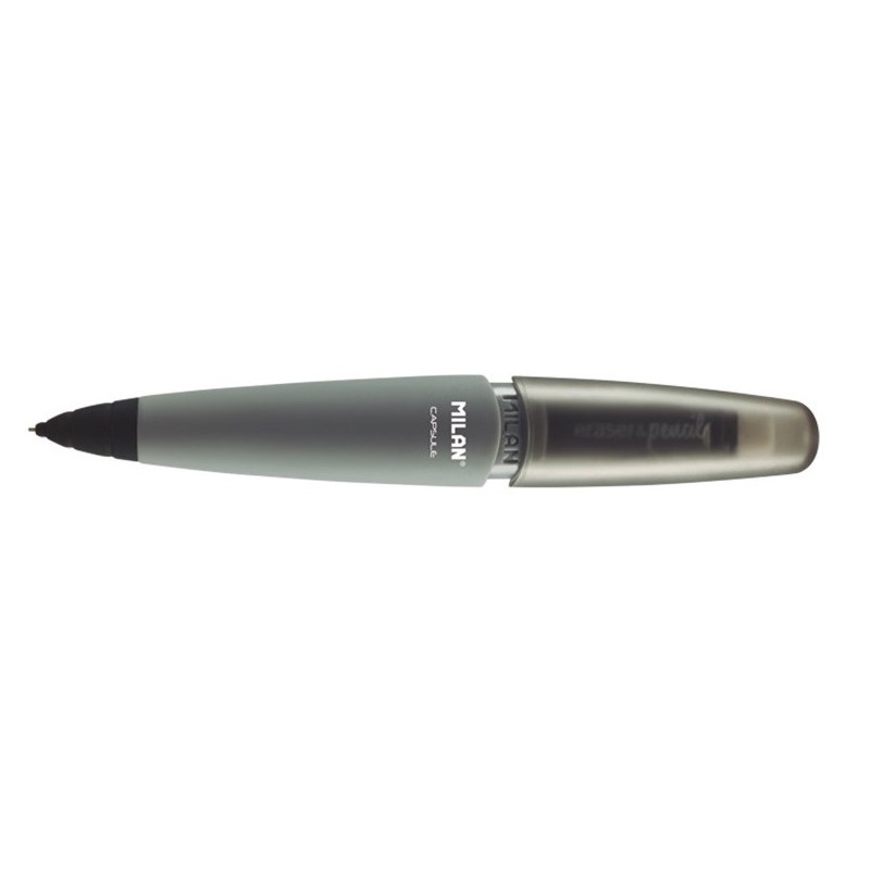 

[Artomas] Milan Eraser & Pencil Capsule 2B 0,7mm 185079 Black