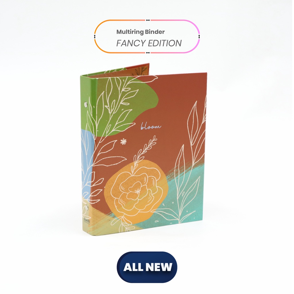 

[Artomas] Bantex Binder A5 25mm 20 Ring Fancy Bloom 1329 53