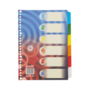

[Artomas] Bantex Divider 26 Holes B5 Blue Red Drops 8609 02
