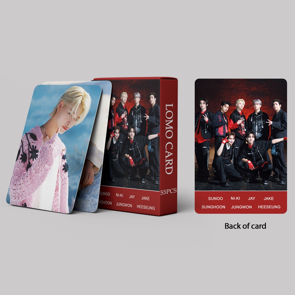 55pcs /box EN-HYPEN Qurban Album Photocards Eat Me Up Lomo Card ENHYPEN Kpop Postcards