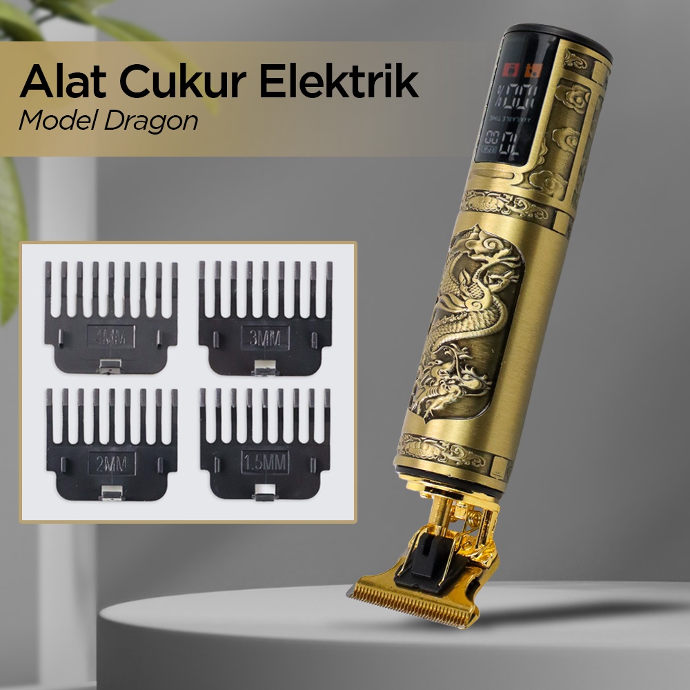 Alat Cukur Rambut Elektrik Mesin Potong Rambut Hair Clipper Alat Potong Rambut Cliper Rambut Cordless Professional Pemotong Rambut Hair Trimmer Rechargeable