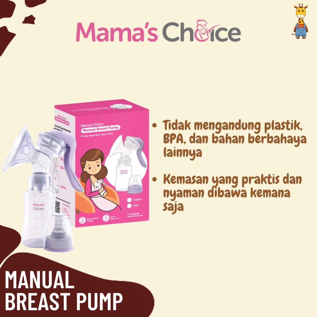 Mama Choice Manual Breast Pump - Pompa ASI Manual