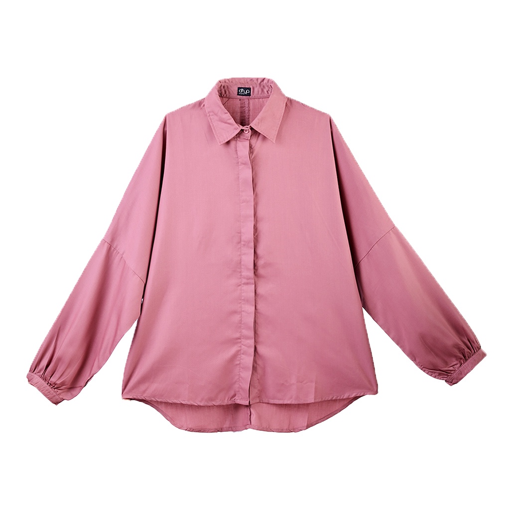 Ohya - Oversize Shirt Armeria Dusty Pink (Kemeja Wanita)