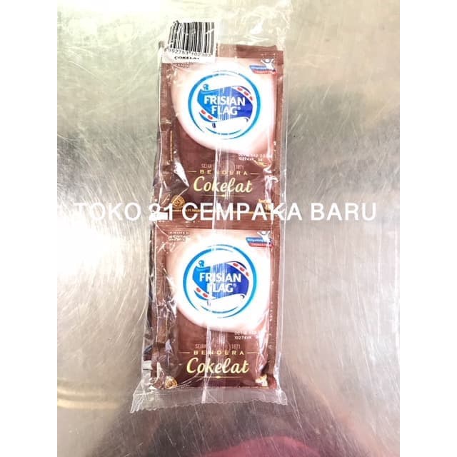 

FRISIAN FLAG COKELAT 1 RENCENG isi 6 SACHET |Susu Bendera Kental Manis