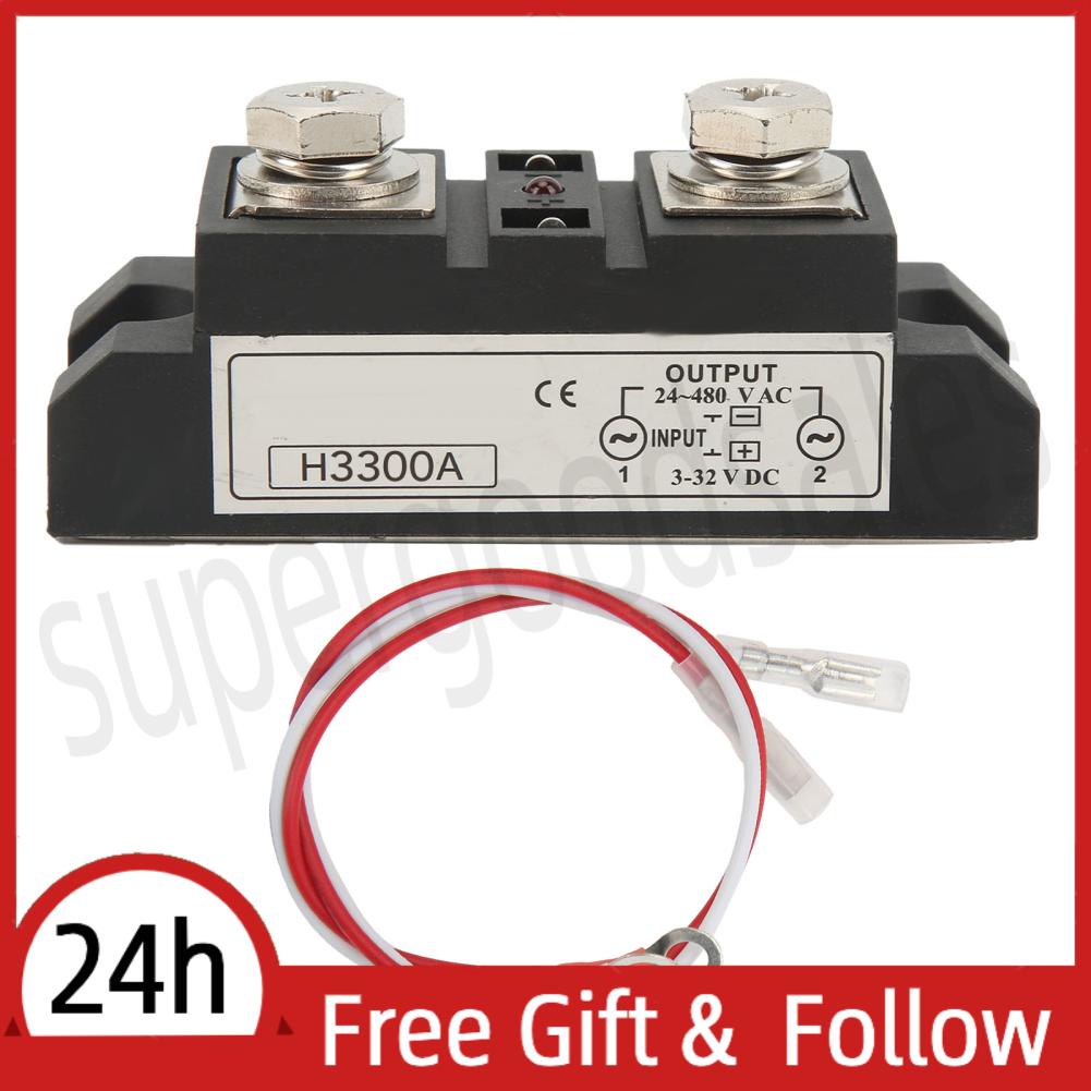 Supergoodsales Industrial DC To AC State Relay With  3‑32V Input 24‑480V Output