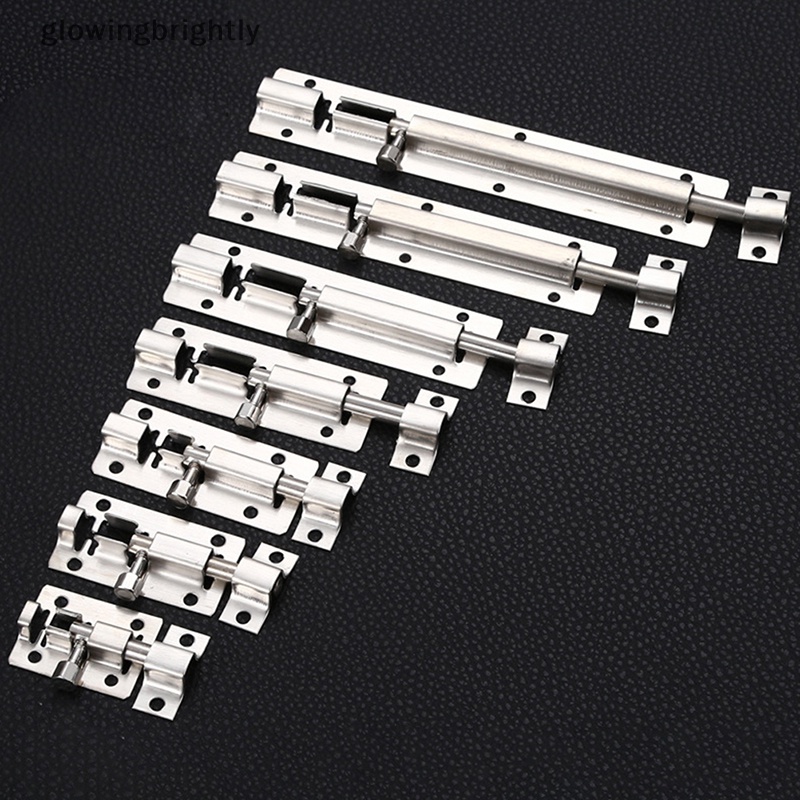 [glowingbrightly] 2-8 inch Stainless Steel Persegi Menebal Solid Grendel Pintu Jendela Kualitas Tinggi Anti- Maling Pintu Rantai Baut Aksesoris Suku Cadang Hardware TFX