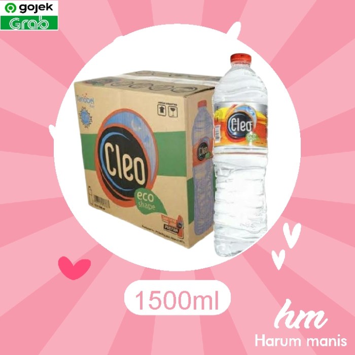 

Cleo Air Mineral botol besar 1500ml isi 12