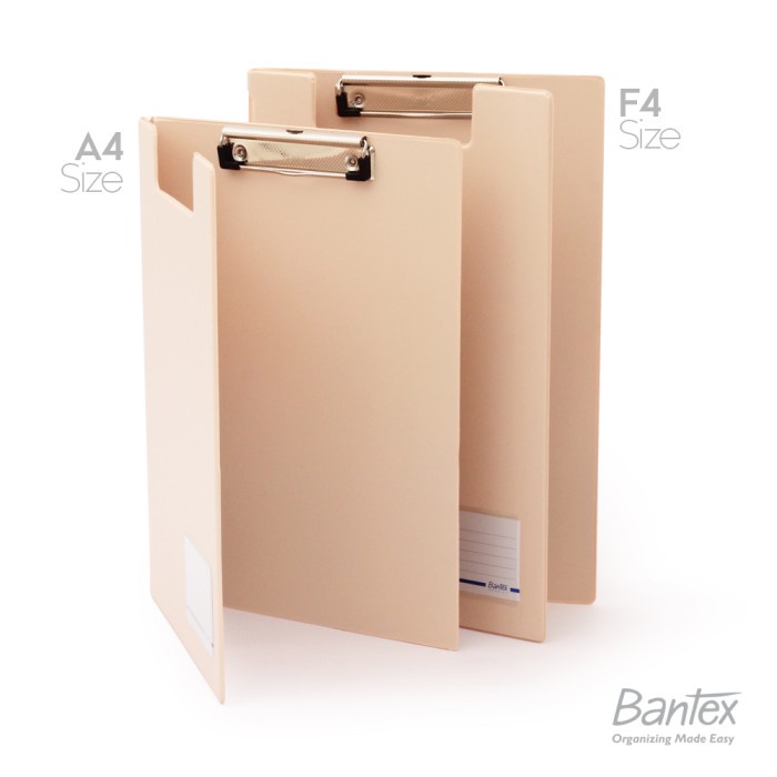 

Bantex Clipboard with Cover Clipfolder A4 F4 Folio Peach - A4