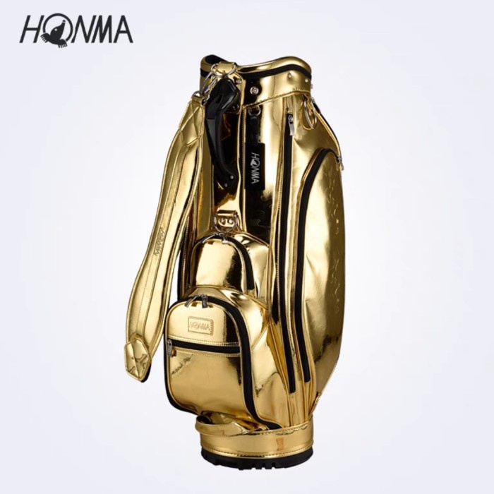 Tas golf Honma Caddy golf bag Honma bag golf bag unisex gold silver