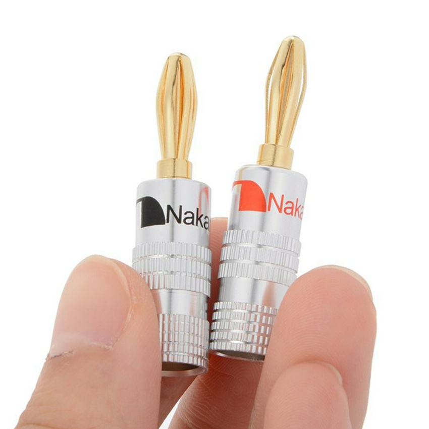 Jack Banana speaker Nakamichi 4mm - konektor jack audio Nakamichi Banana Plug Adapter Speaker