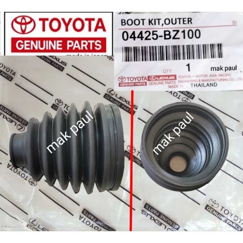 karet boot CV JOINt luar all new VIOS gen3 new YARIS matic ORIGINAL