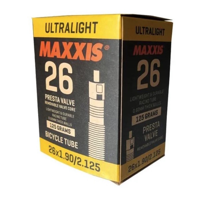 Ban Dalam Sepeda Maxxis 26 x 1.90 - 2.125 Presta Valve 60mm ULTRALIGHT