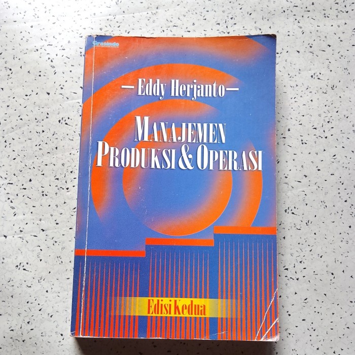 Buku MANAJEMEN PRODUKSI & OPERASI Ed. Kedua - Eddy Herjanto