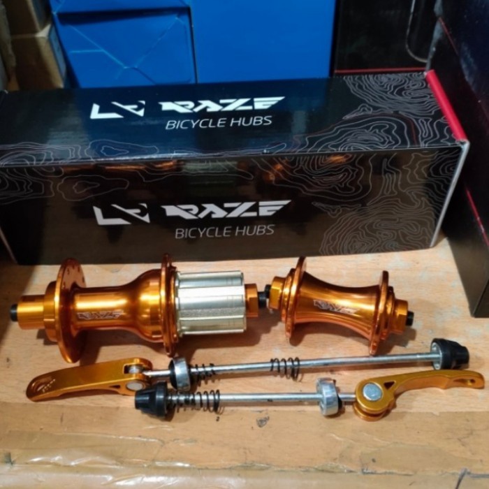 Hub Freehub RAZE 28H 28 Hole Vbrake v-brake QR Jangkrik Sepeda Lipat