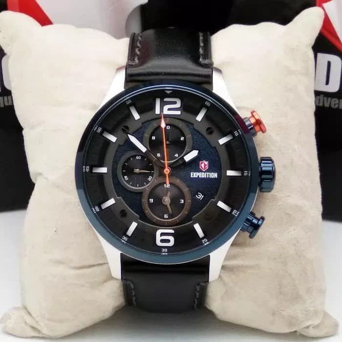 JAM TANGAN PRIA EXPEDITION E6775 SILVER BLUE ORIGINAL